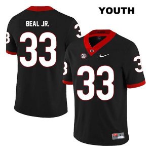 Youth Georgia Bulldogs NCAA #33 Robert Beal Jr. Nike Stitched Black Legend Authentic College Football Jersey UOX2154NS